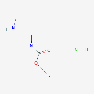 molecular formula C9H19ClN2O2 B1439756 Tert-butyl 3-(methylamino)azetidine-1-carboxylate hydrochloride CAS No. 1159824-44-8