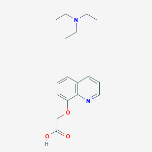 molecular formula C17H24N2O3 B14397594 N,N-diethylethanamine;2-quinolin-8-yloxyacetic acid CAS No. 88350-57-6