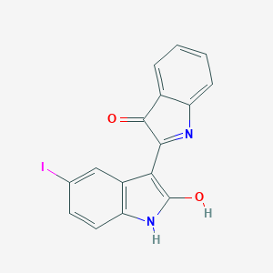 molecular formula C16H9IN2O2 B143976 3-(1,3-Dihydro-3-oxo-2H-indol-2-ylidene)-1,3-dihydro-5-iodo-2H-indol-2-one CAS No. 126433-42-9