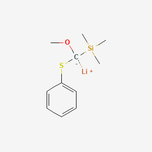 molecular formula C11H17LiOSSi B14397698 Lithium methoxy(phenylsulfanyl)(trimethylsilyl)methanide CAS No. 87262-37-1