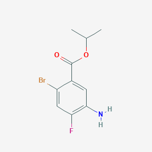 molecular formula C10H11BrFNO2 B14397727 Propan-2-yl 5-amino-2-bromo-4-fluorobenzoate CAS No. 89457-13-6