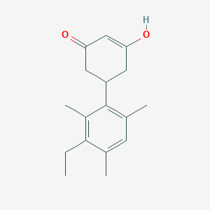 molecular formula C17H22O2 B14397731 3'-Ethyl-5-hydroxy-2',4',6'-trimethyl-1,6-dihydro[1,1'-biphenyl]-3(2H)-one CAS No. 88174-64-5