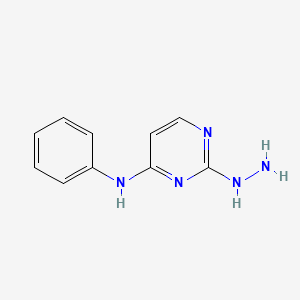 molecular formula C10H11N5 B1439774 2-hydrazinyl-N-phenylpyrimidin-4-amine CAS No. 1232809-88-9