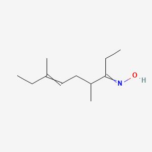 molecular formula C11H21NO B14397776 N-(4,7-Dimethylnon-6-en-3-ylidene)hydroxylamine CAS No. 88031-85-0