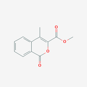 molecular formula C12H10O4 B14397779 Methyl 4-methyl-1-oxo-1H-2-benzopyran-3-carboxylate CAS No. 89928-67-6