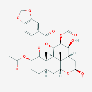 molecular formula C32H40O12 B143978 Javanicin D CAS No. 126167-89-3