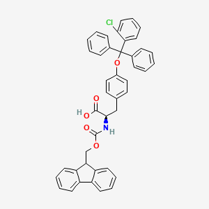 molecular formula C43H34ClNO5 B1439780 Fmoc-D-Tyr(Clt)-OH CAS No. 1272755-49-3