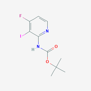 molecular formula C10H12FIN2O2 B1439783 (4-Fluoro-3-iodo-pyridin-2-yl)-carbamic acid tert-butyl ester CAS No. 1237535-77-1
