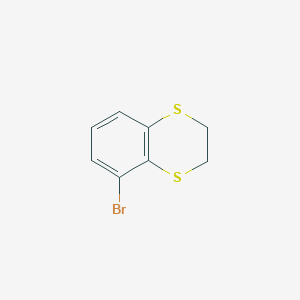 molecular formula C8H7BrS2 B14397843 5-Bromo-2,3-dihydro-1,4-benzodithiine CAS No. 87474-19-9