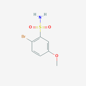 molecular formula C7H8BrNO3S B1439786 2-Bromo-5-methoxybenzene-1-sulfonamide CAS No. 749253-03-0