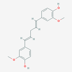 molecular formula C19H20O4 B143979 1,5-Bis(4-hydroxy-3-methoxyphenyl)penta-1,4-diene CAS No. 63644-68-8