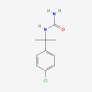 molecular formula C10H13ClN2O B14397930 N-[2-(4-Chlorophenyl)propan-2-yl]urea CAS No. 88466-22-2