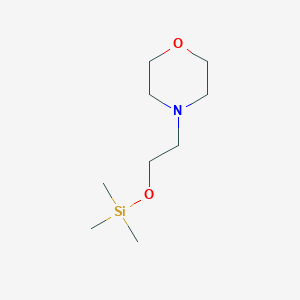 molecular formula C9H21NO2Si B14397956 Morpholine, 4-[2-[(trimethylsilyl)oxy]ethyl]- CAS No. 89841-36-1