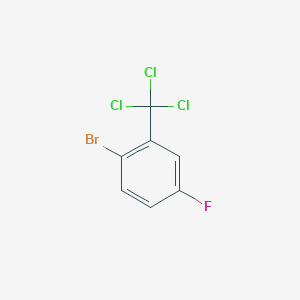 molecular formula C7H3BrCl3F B1439798 1-溴-4-氟-2-(三氯甲基)苯 CAS No. 1309602-51-4