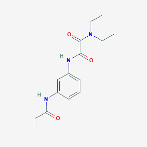 molecular formula C15H21N3O3 B14397992 N~1~,N~1~-Diethyl-N~2~-(3-propanamidophenyl)ethanediamide CAS No. 88150-09-8