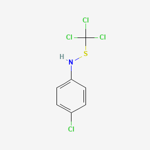 molecular formula C7H5Cl4NS B14398031 4-Chloro-N-[(trichloromethyl)sulfanyl]aniline CAS No. 88693-68-9