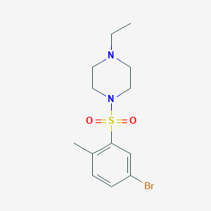 molecular formula C13H19BrN2O2S B1439805 1-((5-Bromo-2-methylphenyl)sulfonyl)-4-ethylpiperazine CAS No. 1184289-90-4