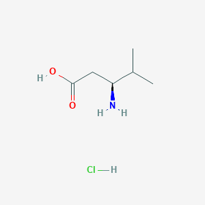 molecular formula C6H14ClNO2 B1439806 (S)-3-氨基-4-甲基戊酸盐酸盐 CAS No. 402587-64-8