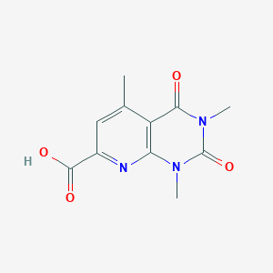 molecular formula C11H11N3O4 B1439807 1,3,5-Trimethyl-2,4-dioxo-1,2,3,4-tetrahydropyrido[2,3-d]pyrimidine-7-carboxylic acid CAS No. 901864-90-2