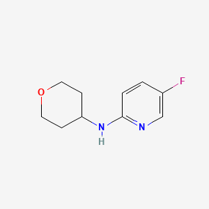 molecular formula C10H13FN2O B1439808 5-fluoro-N-(oxan-4-yl)pyridin-2-amine CAS No. 1248980-68-8
