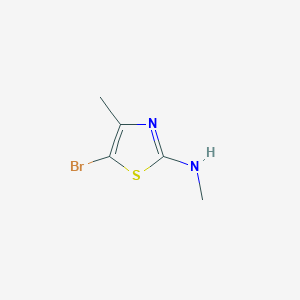 molecular formula C5H7BrN2S B1439810 5-bromo-N,4-dimethyl-1,3-thiazol-2-amine CAS No. 878890-10-9