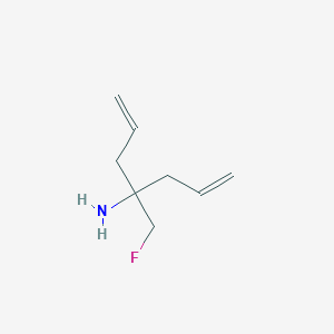 molecular formula C8H14FN B1439814 [1-Allyl-1-(fluoromethyl)but-3-en-1-yl]amine CAS No. 1228552-19-9
