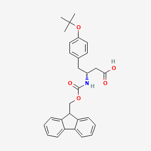 molecular formula C29H31NO5 B1439815 (R)-3-((((9H-芴-9-基)甲氧基)羰基)氨基)-4-(4-(叔丁氧基)苯基)丁酸 CAS No. 1233495-02-7