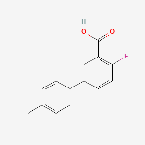 B1439818 2-Fluoro-5-(4-methylphenyl)benzoic acid CAS No. 1183641-87-3