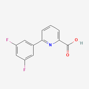 molecular formula C12H7F2NO2 B1439829 6-(3,5-Difluorophenyl)picolinic acid CAS No. 1226098-50-5