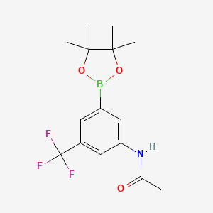 N-(3-(4,4,5,5-Tetramethyl-1,3,2-dioxaborolan-2-YL)-5-(trifluoromethyl)phenyl)acetamide