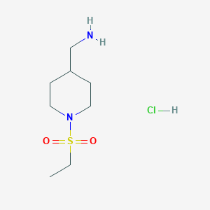 [1-(Ethanesulfonyl)piperidin-4-yl]methanamine hydrochloride