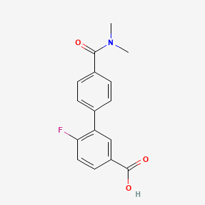 3-[4-(N,N-Dimethylaminocarbonyl)phenyl]-4-fluorobenzoic acid