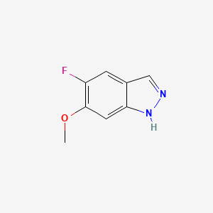 molecular formula C8H7FN2O B1439859 5-氟-6-甲氧基-1H-吲唑 CAS No. 1082041-57-3
