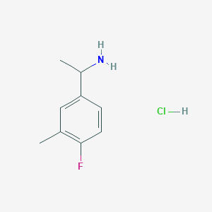 B1439866 1-(4-Fluoro-3-methylphenyl)ethan-1-amine hydrochloride CAS No. 1376217-48-9