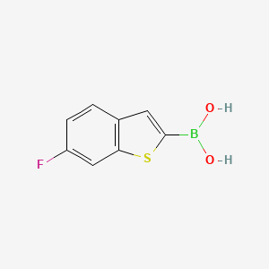 molecular formula C8H6BFO2S B1439868 (6-氟苯并[b]噻吩-2-基)硼酸 CAS No. 501944-65-6
