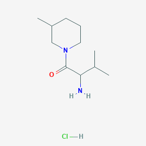 B1439874 2-Amino-3-methyl-1-(3-methyl-1-piperidinyl)-1-butanone hydrochloride CAS No. 1236254-84-4