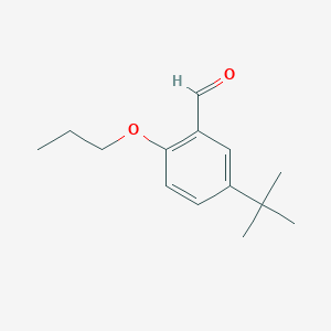 molecular formula C14H20O2 B1439881 5-(Tert-butyl)-2-propoxybenzaldehyde CAS No. 883515-73-9
