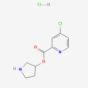 3-Pyrrolidinyl 4-chloro-2-pyridinecarboxylate hydrochloride