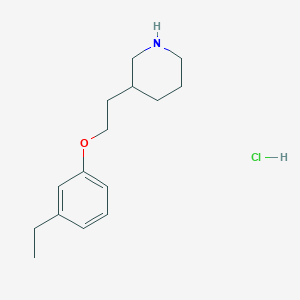 3-[2-(3-Ethylphenoxy)ethyl]piperidine hydrochloride