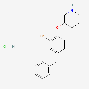 3-(4-Benzyl-2-bromophenoxy)piperidine hydrochloride