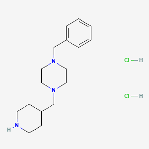 molecular formula C17H29Cl2N3 B1439893 1-Benzyl-4-(4-piperidinylmethyl)piperazine dihydrochloride CAS No. 1219979-96-0