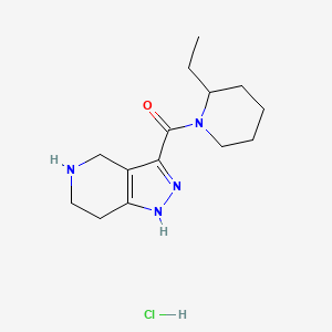 (2-Ethyl-1-piperidinyl)(4,5,6,7-tetrahydro-1H-pyrazolo[4,3-c]pyridin-3-yl)methanone hydrochloride