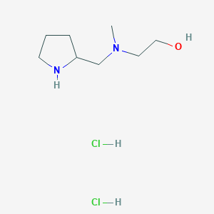 molecular formula C8H20Cl2N2O B1439898 2-[Methyl(2-pyrrolidinylmethyl)amino]-1-ethanol dihydrochloride CAS No. 1220019-13-5