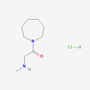 molecular formula C9H19ClN2O B1439903 1-(1-Azepanyl)-2-(methylamino)-1-ethanone hydrochloride CAS No. 1220033-40-8
