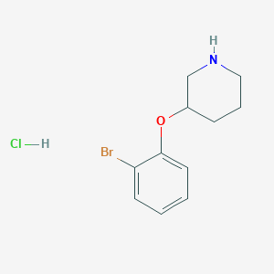 2-Bromophenyl 3-piperidinyl ether hydrochloride