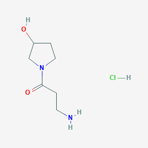 3-Amino-1-(3-hydroxy-1-pyrrolidinyl)-1-propanone hydrochloride