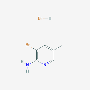 molecular formula C6H8Br2N2 B1439912 3-Bromo-5-methyl-pyridin-2-ylamine hydrobromide CAS No. 1299607-37-6