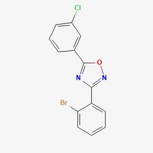 3-(2-Bromophenyl)-5-(3-chlorophenyl)-1,2,4-oxadiazole