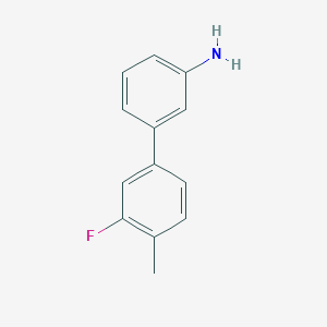 molecular formula C13H12FN B1439928 3-(3-Fluoro-4-methylphenyl)aniline CAS No. 1187386-07-7