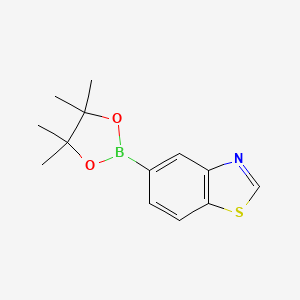 molecular formula C13H16BNO2S B1439929 Benzothiazole-5-boronic acid pinacol ester CAS No. 1073354-91-2